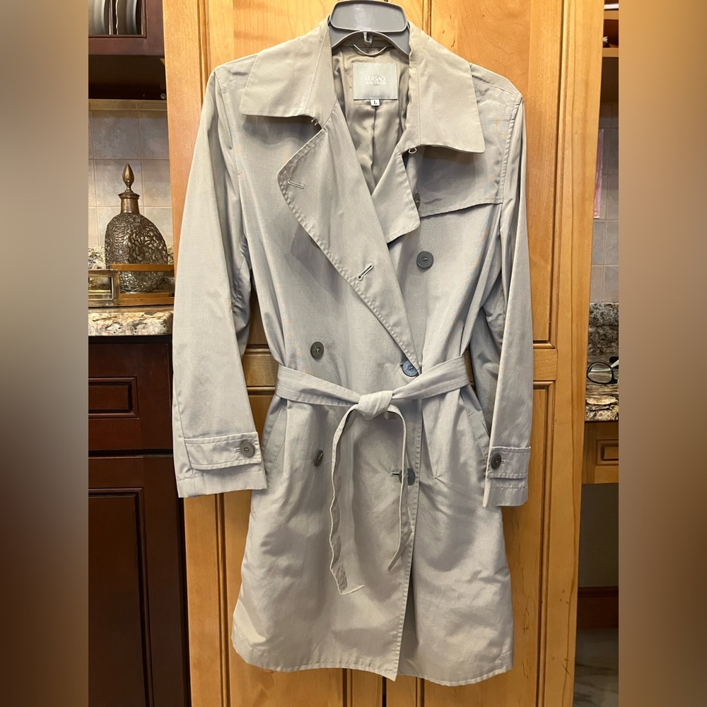 Versace Trench Coat Subtle Branding